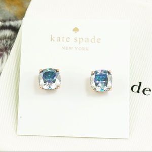 Kate Spade Square mini stud navy rose gold